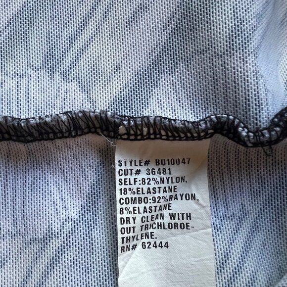 ARTELIER Nicole Miller Size 8 Black Yellow White Geometric Blouson Pencil Dress - Picture 10 of 13